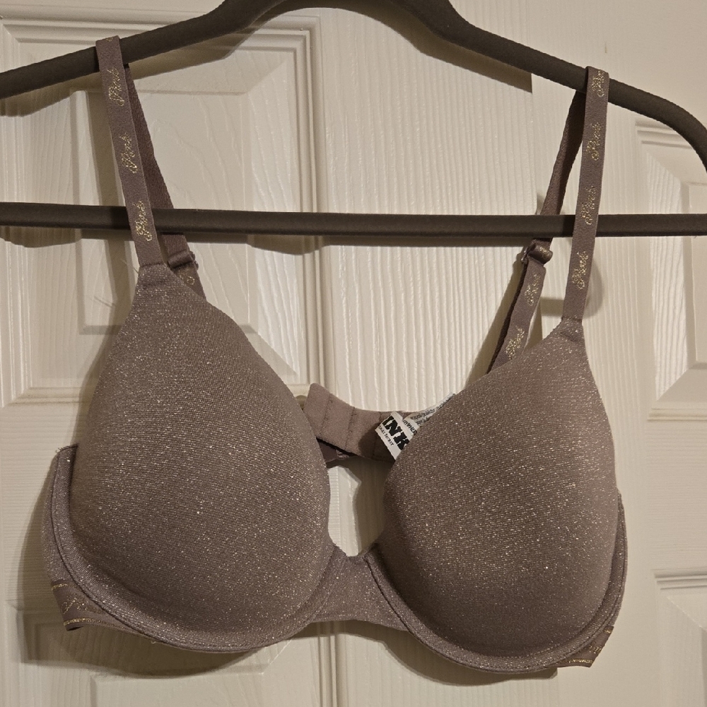 Victoria's Secret PINK Shimmering Brown Bra